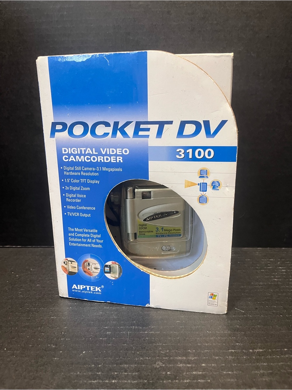 Aiptek pocket DV 3100 digital video camcorder new old stock